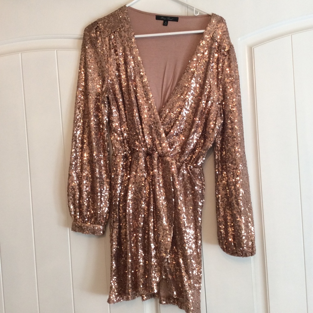 Gold Sequin Dress